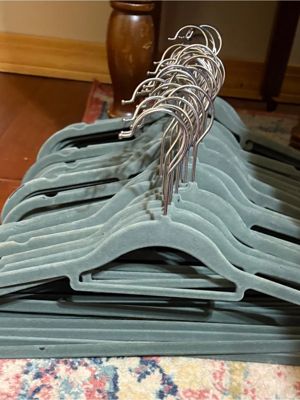 Pack of 50 Coat Hangers, Heavy-Duty Velvet Hangers with Non-Slip Design